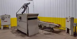 60" X 8 CU FT ALMCO MODEL V8-S TUB TYPE VIBRATORY DEBURRING FINISHING SYSTEM: STOCK #18832