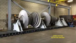 78" X 50' BESCO PORTABLE LATHE, ONSITE TURBINE WORK: STOCK #20735