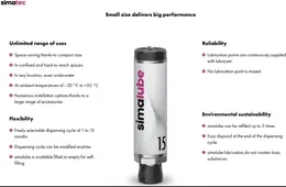 PACK OF 10 Simatec Simalube Variable Speed Auto-Lubers 250ML