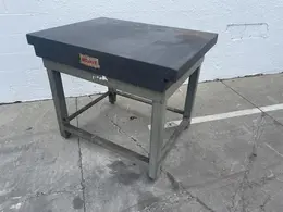 36" X 48" MOJAVE GRANITE SURFACE PLATE ON STAND: STOCK #7682