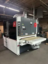 52″ Timesavers 2211-05-9 Wide Belt Rotary Brush Deburring Machine, 2024 – Low Hours, Dust Collector, Extra Brushes