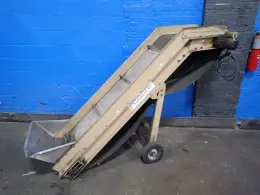 PLASTICS 93" X 18" INCLINE BELT CONVEYOR  -  ICG-186