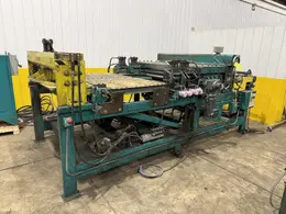 60" x 16 GAUGE IOWA PRECISION MODEL #GAF60-6 COIL SLEAR (SLITTING &amp; CUT-TO-LENGTH) LINE, WITH UNCOILERS &amp; SIDE PUNCHING / NOTCHING: YOBRO #24552