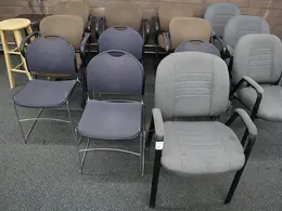Break Room Chairs and Stools, Various Types- Auction Item