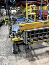 air operated mold pallet line with air dump and air return, carts