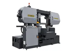 NEW 21.65" x 21.65" HYDMECH MODEL DC-550A SEMI AUTOMATIC DUAL POST BAND SAW