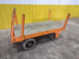 (2) 72" X 36" A STREICH &amp; BROS HEAVY DUTY FLAT BED TOW CARTS: STOCK #23688