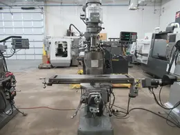 Bridgeport Series I-2HP Vertical Knee Mill, 2-Axis DRO, 9" x 48" Table, Power Table Feed