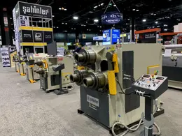 1/2" x 4" x 4" NEW Cole-Tuve Sahinler Angle and Shape Bending Roll Model HPK 100 Hydraulic - Double Pinch Type