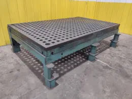 8' x 5' WELDSALE WELDING TABLE LAYOUT ACORN PLATE: YOBRO #24814