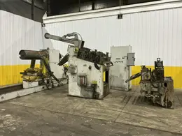 30,000 LBS X 36" PERFECTO COIL FEED LINE, COIL REEL UNCOILER &amp; STRAIGHTENER: YOBRO #24871