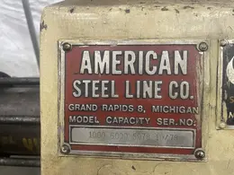 6000 LB AMERICAN STEEL LINE MODEL #1000 COIL REEL: STOCK #76834