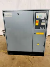 25 HP ATLAS-COPCO GA-18 ROTARY SCREW AIR COMPRESSOR. STOCK # 0633521