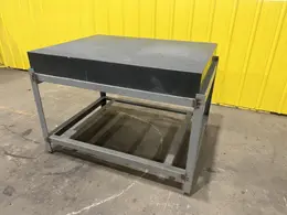 48" X 36" X 6" BLACK GRANITE PRECISION LAYOUT INSPECTION TABLE: STOCK #19822