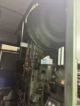 150 TON MINSTER P2-150-54 PIECE MAKER STRAIGHT SIDE HIGH SPEED PRESS WITH MINSTER FEEDLINE. STOCK # 0431226