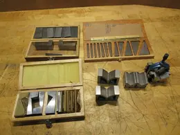 Suburban Tool Angle Block Set with Assorted Vee Blocks and Other Angle Blocks- Auction Item