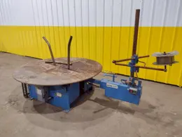 5,500 LBS X 48" AWC (ACCRA-WIRE CONTROLS) MODEL #F-200AF HORIZONTAL PALLET TYPE POWERED DE-COILER REEL: STOCK #19265