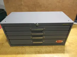 Huot 4 Drawer Metric Drill Storage Cabinet, with Assorted Drills and Tooling- Auction Item