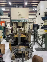 60 ton Komatsu OBS-60 Single Point Mechanical Metal Stamping Gap Frame Press For Sale, Year 2001