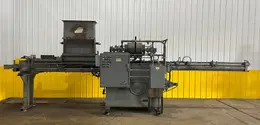 12" X 12" LOGEMANN MODEL #1212 HYDRAULIC SCRAP METAL BALER / BRIQUETTER: STOCK #11504