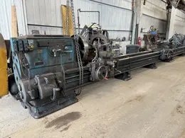 39" x 35' (420") LEHMANN DUAL CARRIAGE ENGINE LATHE WITH 15 HP G+P BELT GRINDING ATTACHMENT: YOBRO #24125