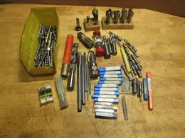 Assorted HSS Tooling - Endmills, Reamers, Taps, Radius Cutters- Auction Item