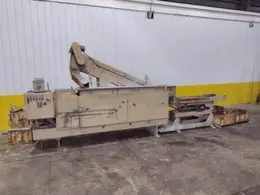 17 CUBIC FT ALMCO MODEL #V-16TF TUB TYPE VIBRATORY FINISHER W/ CONVEYOR LOAD &amp; SHAKER TABLE: YOBRO #25321