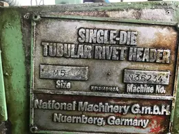 3/16" National Single Die Tubular Rivet Header