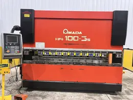 110 TON x 10' AMADA MODEL #HFE100-3S CNC HYDRAULIC PRESS BRAKE, 2001: STOCK #21984