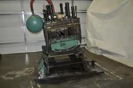 60 TON AIR RAM CUT-OFF PRESS WITH ADJUSTABLE TILT BASE