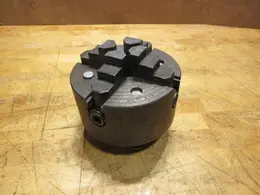 Union Manufacturing Co. 6" Independent 4 Jaw Lathe Chuck, 1.5" Thru Hole, 4 Bolt Direct Mount- Auction Item
