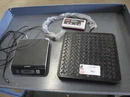 Electronic Scales: Rubbermaid 150Lb Battery Powered Scale and Dymo M10 10 Lb (2g Resolution) Scale- Auction Item