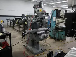 Bridgeport Series I-2HP Vertical Knee Mill, Acu-Rite 2-Axis DRO, Kurt Power Draw Bar, Mitutoyo Scale, X-Axis Power Feed, Chrome Ways