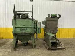 6 CU FT GOFF MODEL #6BB RUBBER BELT TUMBLE TYPE BLAST MACHINE: YOBRO #25035