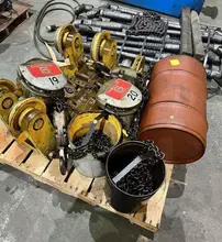 6 TON COFFING CHAIN HOIST WITH MANUAL GEAR TROLLEY