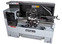 1 - NEW REBUBLIC LAGUN AMERICAN TURNMASTER HIGH SPEED PRECISION GEARED HEAD LATHE, MODEL #: RL-1440G-TW