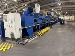 14" SXP SEAMLESS TUBE HYDROTESTING MACHINE W/ HIGH PRESSURE PUMPS