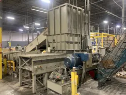 52" Wide Republic Single Shaft Shredder, Model RZL52-200-S-15-3-80-D, 200hp