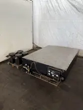 71" X 53" X 12" TRU-STONE GRANITE SURFACE TABLE W/ VIBRATION ISOLATION SYSTEM. STOCK # 0449925.