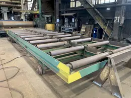 10' WIDE X 27' LONG POWERED TRAVERSING ROLLER CONVEYOR: STOCK #13384