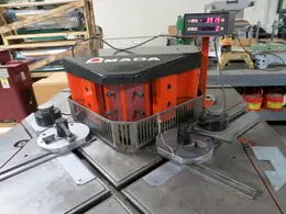 .236 x 8.66 x 8.66 Amada Hydraulic Power Notcher Model CSHW-220