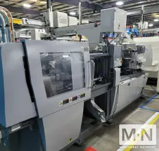 110 TON 6.4 OZ TOSHIBA MODEL EC-110SXIIV50-4A ELECTRIC INJECTION MOLDING MACHINE MFG 2015