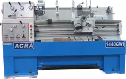 14" X 40" ACRA MODEL 1440GWI GEAR-HEAD PRECISION GAP BED ENGINE LATHE