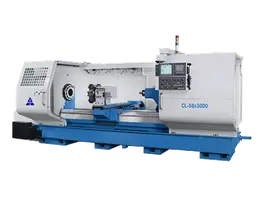 35"X240" ACRA MODEL CL-58C HOLLOW SPINDLE CNC FLAT BED LATHE WITH FANUC OITD CONTROLLER