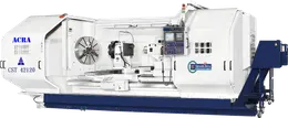 42" X 200" ACRA MODEL CST42200 HOLLOW SPINDLE CNC FLAT BED LATHE WITH FANUC OITF CONTROLLER