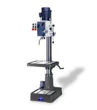 ACRA MODEL RF-46SF HEAVY DUTY GEAR HEAD DRILL PRESS MACHINE WITH POWER DOWN FEED AND COOLANT SYSTEM