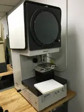 12" Mitutoyo Model PJ300 Bench Top Vertical Beam Optical Comparator, S/N 10883. 