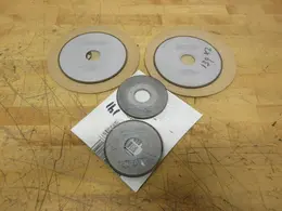 Norton Diamond Carbide Grinding Wheels | (2) Norton 6" x 1/8" x1-1/4" **New**,  (2) Norton 4" x ¼" x 1-1/4"  (1) New &amp;  (1) @ 50%- Auction Item