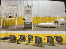 40 HP x 4 STATION CLEAN AIR TECHNOLOGIES / EUROVAC INDUSTRIAL TRANSIT &amp; BUS CENTRAL VACUUM SYSTEM: STOCK #19901