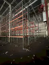 28" DEEP X 20' HIGH PALLET RACKING: CONSISTING OF 131 UPRIGHTS, 339 X 108" BEAMS, 508 X 54" BEAMS: STOCK #20779